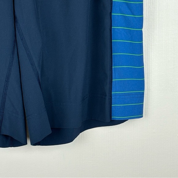 Lululemon Shorts Mens Large‎ Blue Side Stripes 11” Stretch Unlined Lightweight - Picture 4 of 15